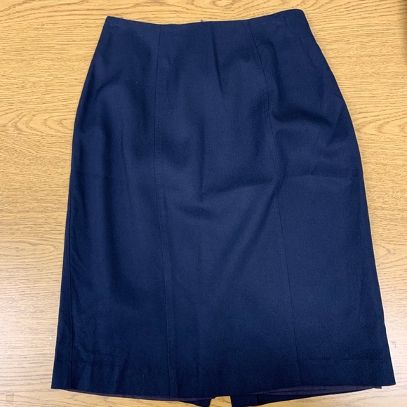 David N Petites navy skirt size 2 - Picture 1 of 3